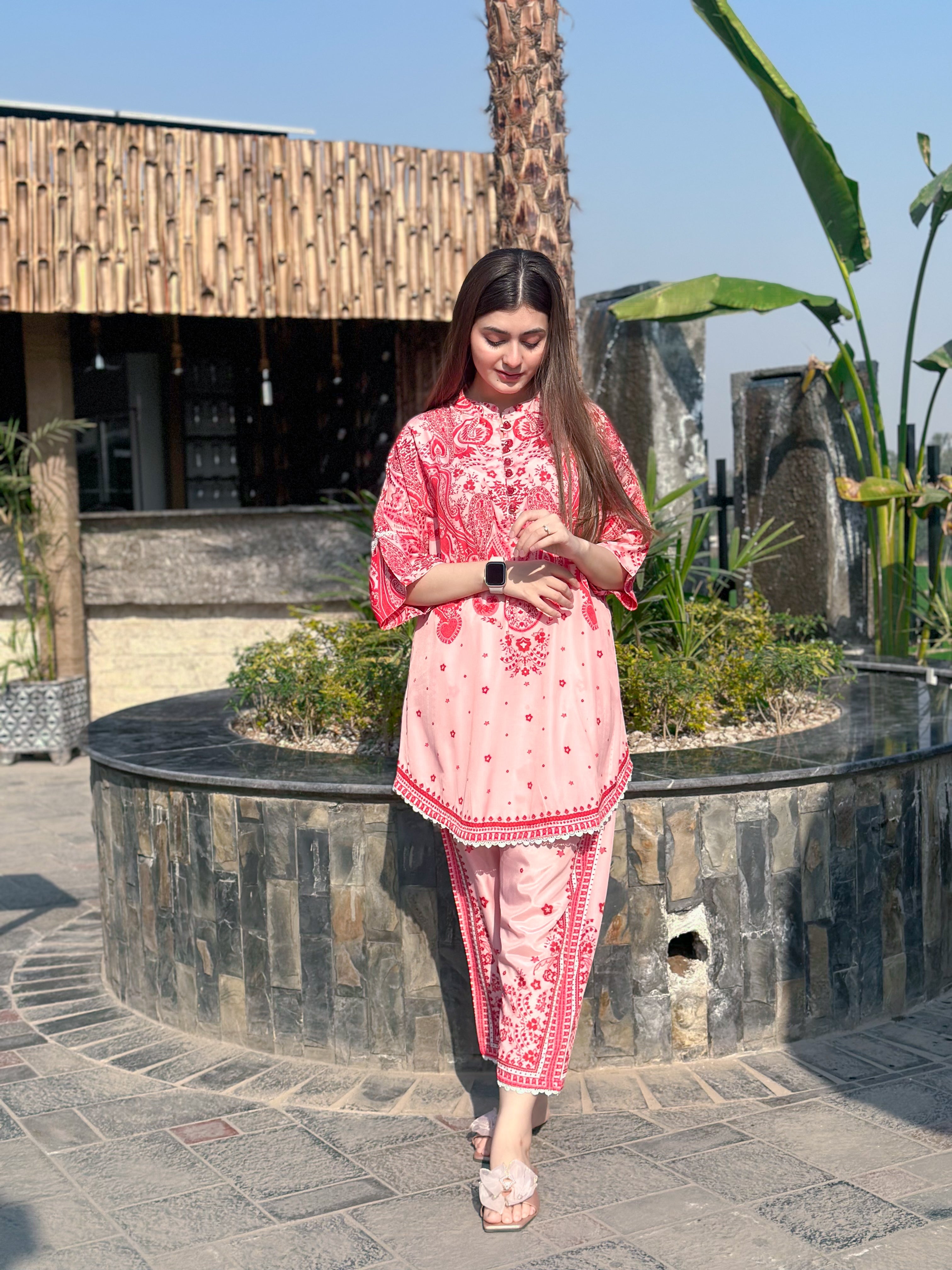 Dilkash RED Premium 2-Piece Kurta Set 🌹❤️