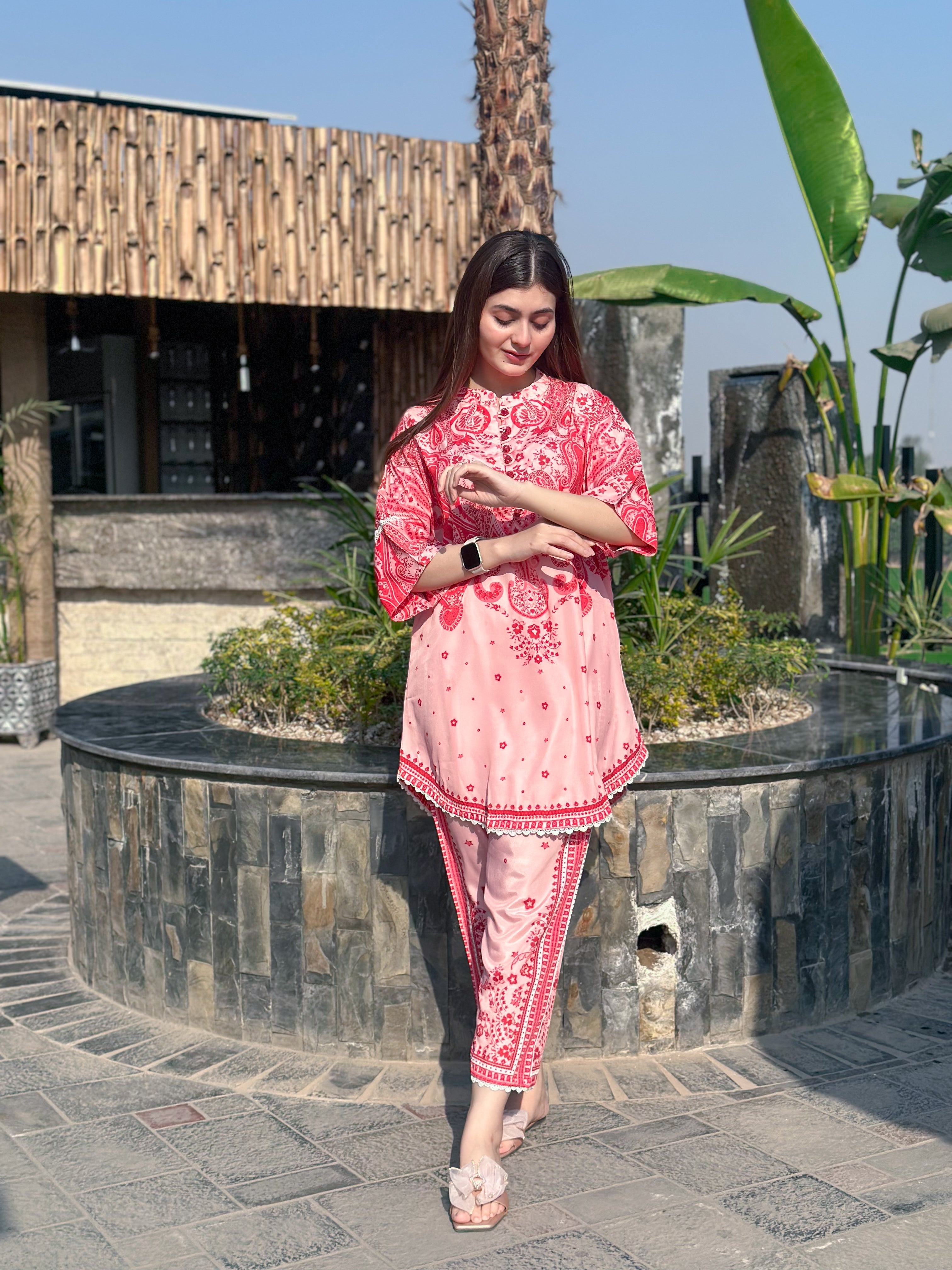 Dilkash RED Premium 2-Piece Kurta Set 🌹❤️