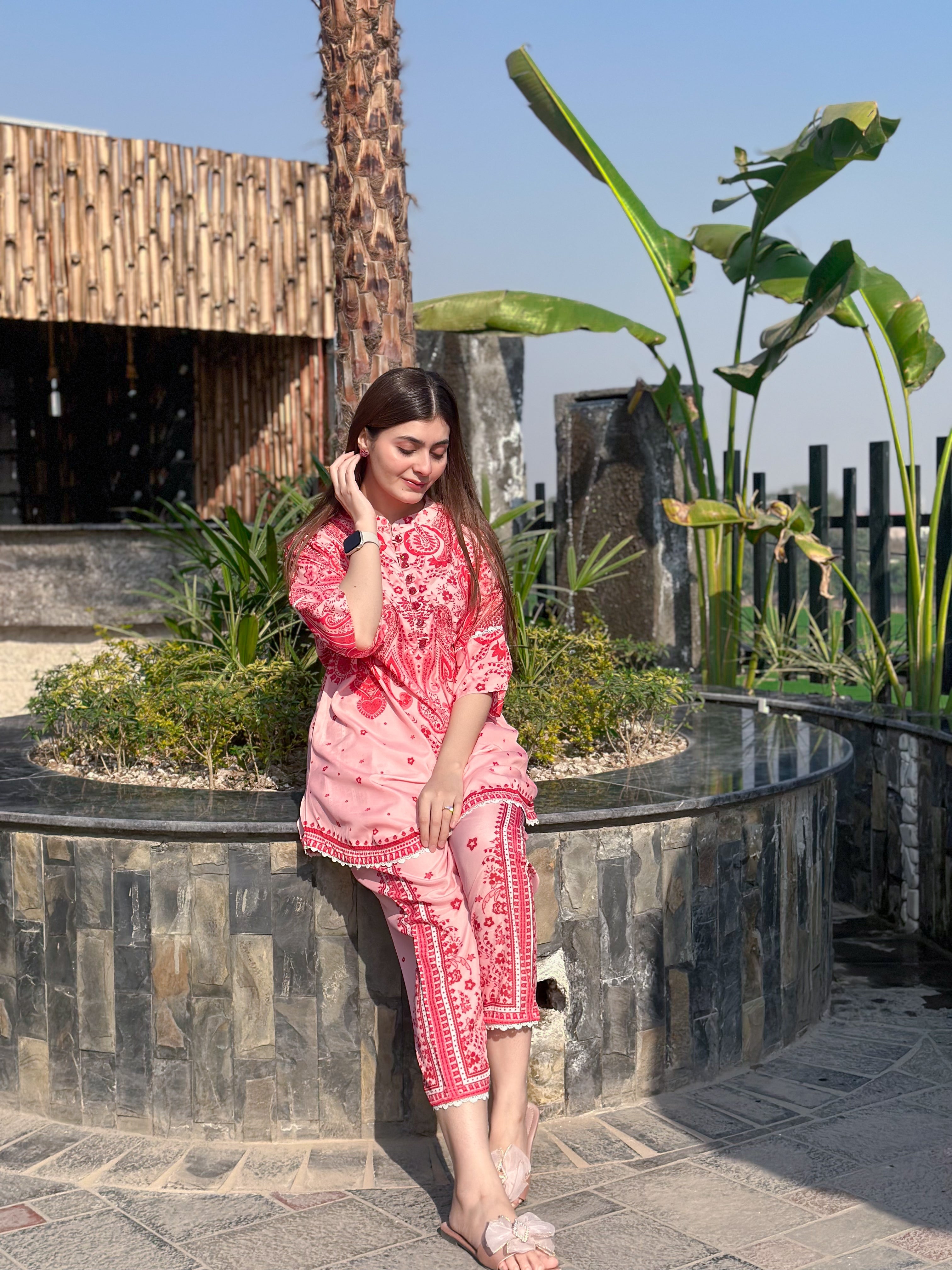 Dilkash RED Premium 2-Piece Kurta Set 🌹❤️