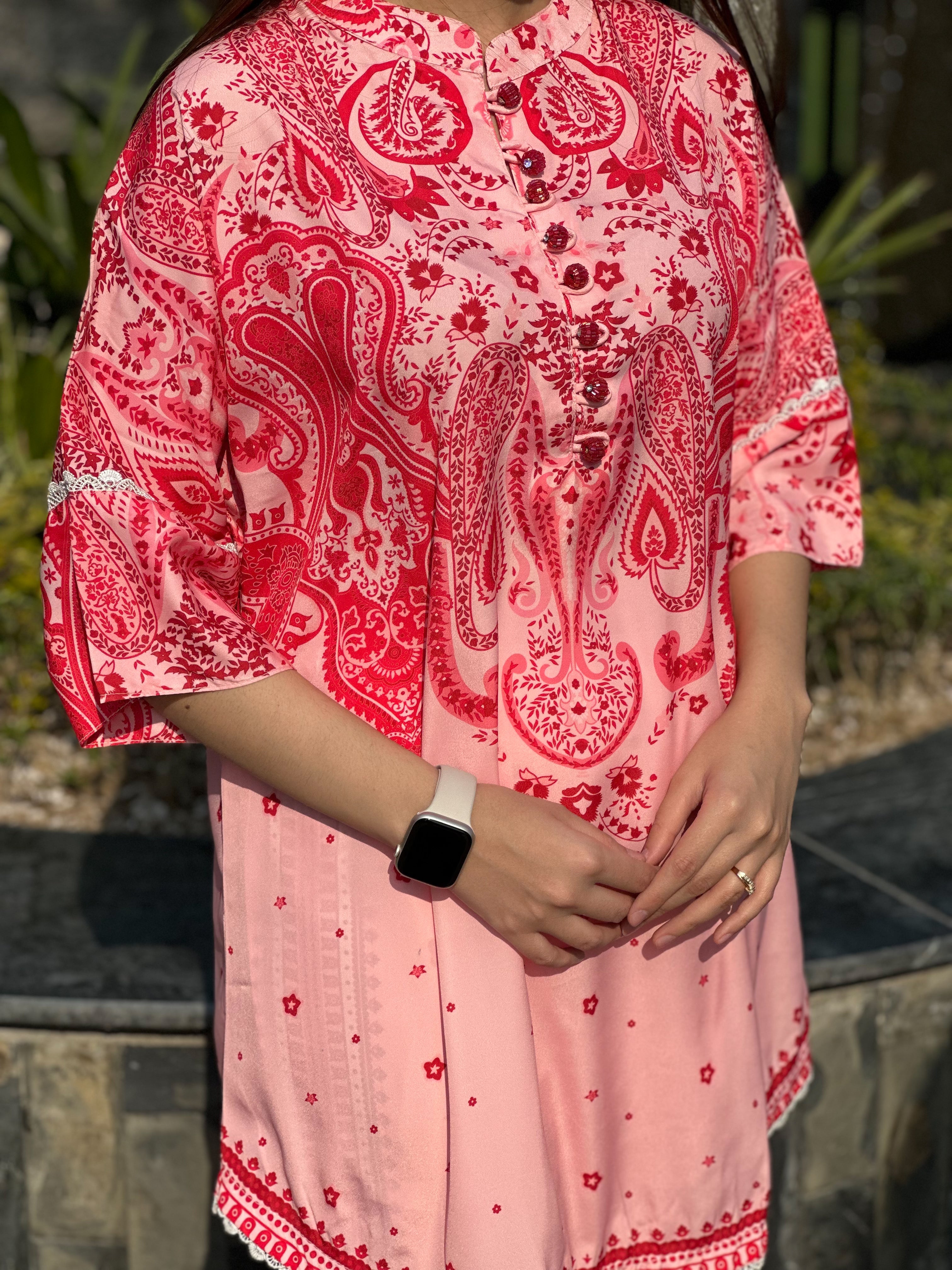 Dilkash RED Premium 2-Piece Kurta Set 🌹❤️